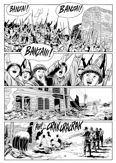 La caduta di Nanchino La caduta di Nanchino<br>disegni di Luca Enoch<br><i>(c) 2011 Sergio Bonelli Editore</i>