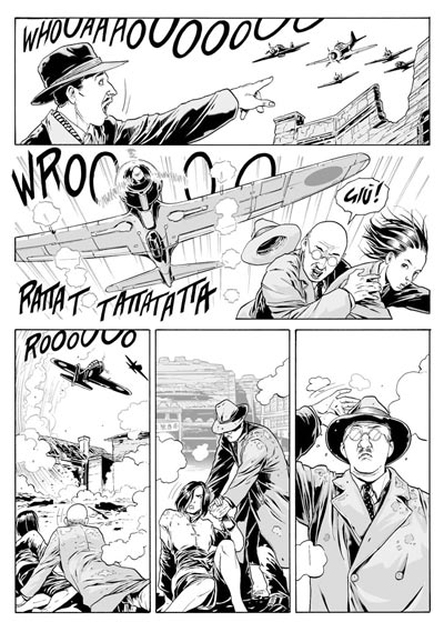 Lilith con John Rabe Lilith con John Rabe<br>disegni di Luca Enoch<br><i>(c) 2011 Sergio Bonelli Editore</i>