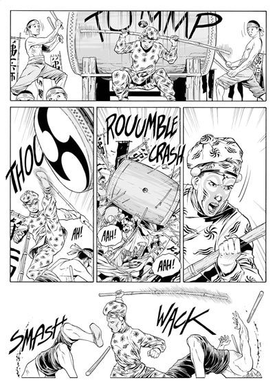 Lo Scimmiotto rovina la cerimonia<br>disegni di Luca Enoch<br><i>(c) 2011 Sergio Bonelli Editore</i>