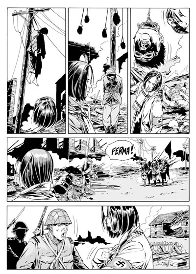 Lilith nazista<br>disegni di Luca Enoch<br><i>(c) 2011 Sergio Bonelli Editore</i>