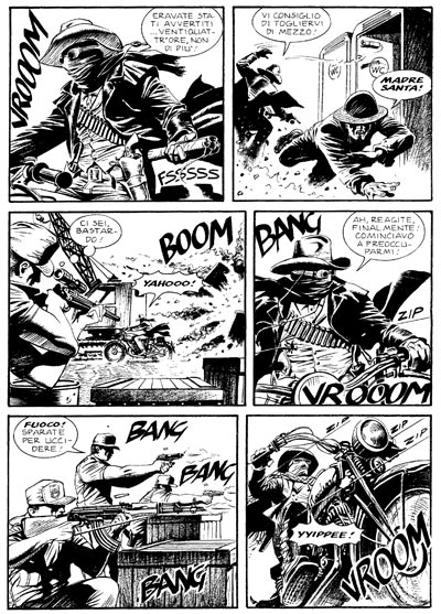 Tavola tratta dal numero 137<br>disegni di Maurizio Dotti<br><i>(c) 2011 Sergio Bonelli Editore</i>