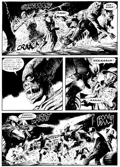 Tavola tratta dal numero 137<br>disegni di Maurizio Dotti<br><i>(c) 2011 Sergio Bonelli Editore</i>