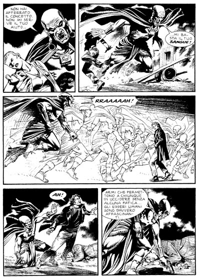 Tavola tratta dal numero 137<br>disegni di Maurizio Dotti<br><i>(c) 2011 Sergio Bonelli Editore</i>