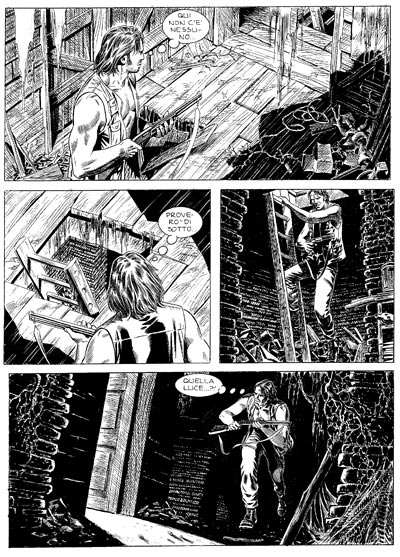 Tavola tratta dal numero 138<br>disegni di Giuliano Piccininno<br><i>(c) 2011 Sergio Bonelli Editore</i>