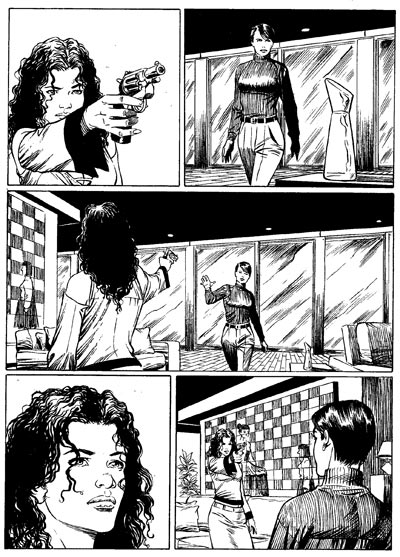 Tavola tratta dal numero 139<br>disegni di Fabrizio Russo<br><i>(c) 2011 Sergio Bonelli Editore</i>