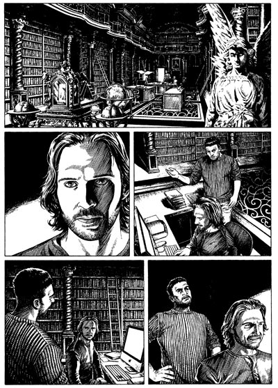 Tavola tratta dal numero 140<br>disegni di Alessandro Scibilia<br><i>(c) 2011 Sergio Bonelli Editore</i>