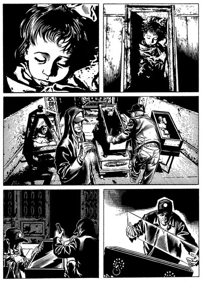 Tavola tratta dal numero 141<br>disegni di Fabio Bartolini<br><i>(c) 2011 Sergio Bonelli Editore</i>