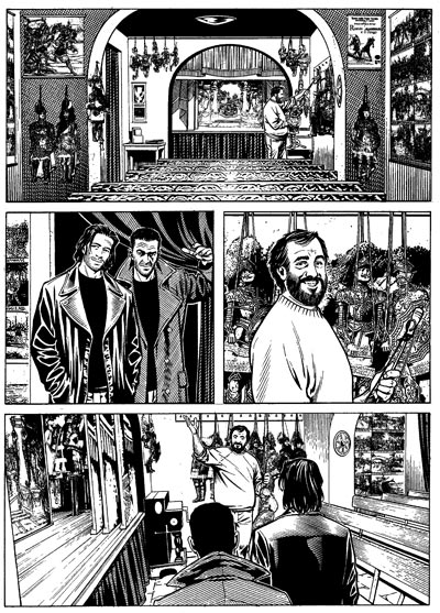 Tavola tratta dal numero 141<br>disegni di Fabio Bartolini<br><i>(c) 2011 Sergio Bonelli Editore</i>