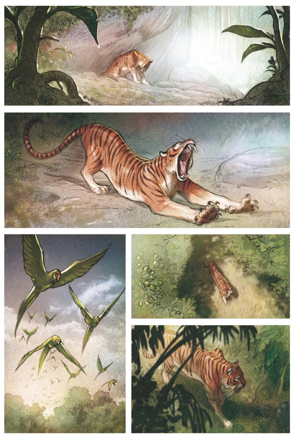 Love numero 1 - Tavola 2<br>disegni e colori di Federico Bertolucci<br><i>(c) 2011 Edizioni BD</i>