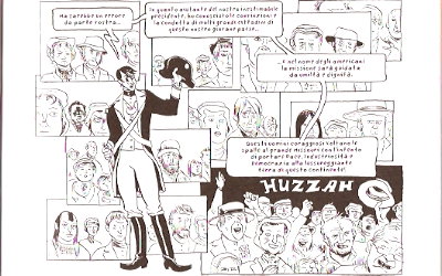 Il capitano Lewis<br>P.19, vignetta di Nick Bertozzi<br><i>(c) 2011 Bao Publishing</i>
