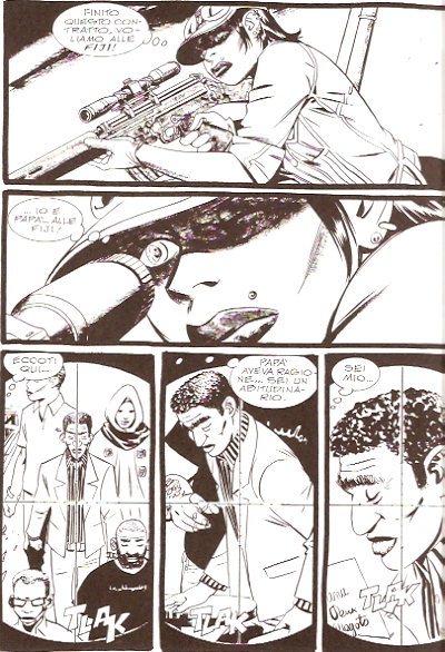 Corinna al lavoro<br>Tavola di Andrea Accardi, p.142<br><i>(c) 2011 Edizioni BD</i>