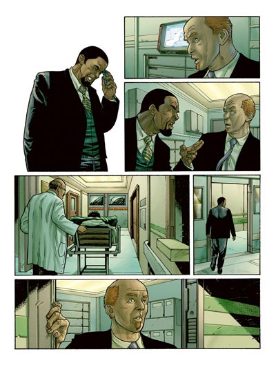 Re-Mind numero 1 - Tavola 29<br>disegni e colori di Andrea Mutti<br><i>(c) 2011 Edizioni BD</i>