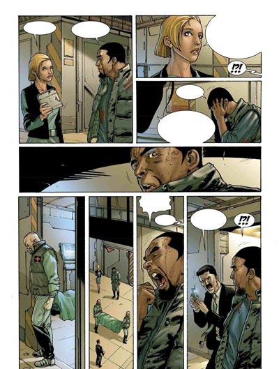 Re-Mind numero 1 - Tavola 77<br>disegni e colori di Andrea Mutti<br><i>(c) 2011 Edizioni BD</i>