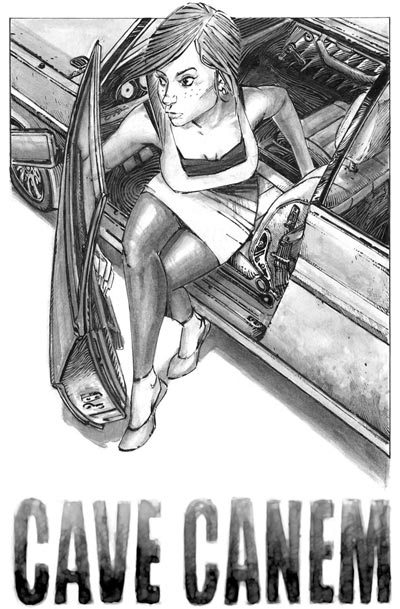 Tavola tratta dal volume Cave Canem<br>disegni di Nicolò Assirelli<br><i>(c) 2011 Edizioni BD</i>