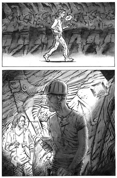 Tavola tratta dal volume Cave Canem<br>disegni di Nicolò Assirelli<br><i>(c) 2011 Edizioni BD</i>