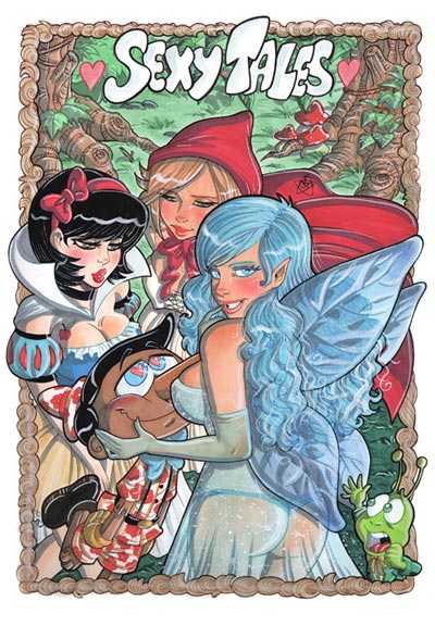 Sexy Tales cartonato numero 1<br>disegni e colori di Elena Mirulla<br><i>(c) 2011 Salvatore Taormina</i>