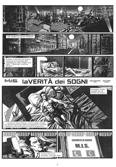 Cronaca Comics Numero 9 - M.I.S.<br>disegni di Vincenzo Riccardi<br><i>(c) 2011 Salvatore Taormina</i>