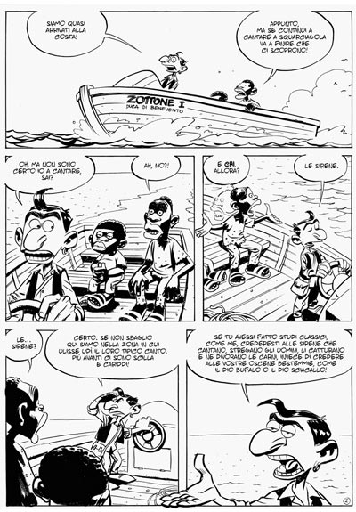 Tavola tratta dal numero 0<br>disegni di Daniele Caluri<br><i>(c) 2011 Panini Comics</i>