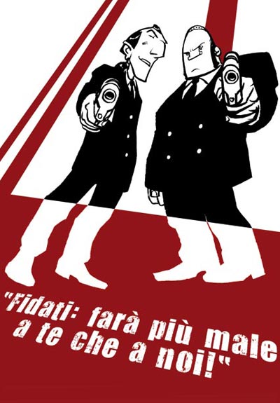 Illustrazione promozionale: Golem & Slobo<br>disegni di Daniele Caluri<br><i>(c) 2011 Panini Comics</i>
