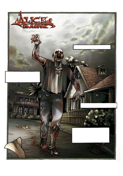 Tavola tratta dal numero 6<br>disegni di Walter Trono, colori di Silvia Lupi<br><i>(c) 2011 Editoriale Aurea</i>