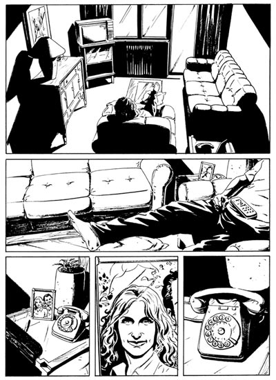 Omissis 25 - Nuvole Nere numero 1 - Tavola 7<br>disegni di Francesco Bonanno<br><i>(c) 2011 Carlo Lucarelli & Edizioni Star Comics</i>