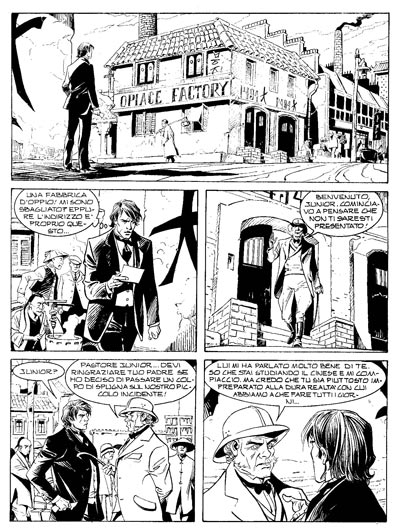 Shangai Devil - Tavola tratta dal numero 1<br>disegni di Massimo Rotundo<br><i>(c) 2011 Sergio Bonelli Editore</i>