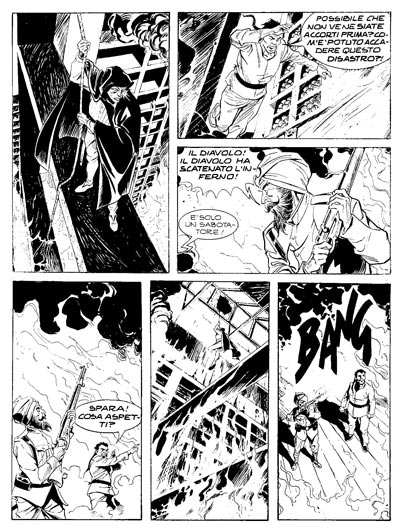 Shangai Devil - Tavola tratta dal numero 1<br>disegni di Massimo Rotundo<br><i>(c) 2011 Sergio Bonelli Editore</i>