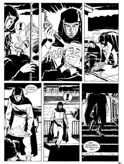 Shangai Devil - Tavola tratta dal numero 2<br>disegni di Alessandro Nespolino<br><i>(c) 2011 Sergio Bonelli Editore</i>