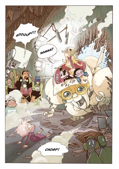 Numero 2 - Tavola 15<br>disegni di Alessandro Barbucci, colori di Nolwenn Lebreton<br><i>(c) 2011 Bao Publishing</i>