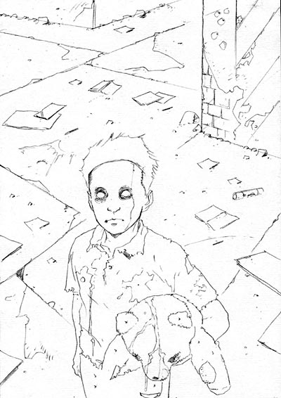 Cover Ghost - Matite<br>disegni di Andrea Mutti<br><i>(c) 2011 Edizioni BD</i>