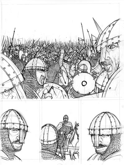 1066 - Tavola 57 matite<br>disegni di Emanuele Tenderini<br><i>(c) 2011 Comma22</i>