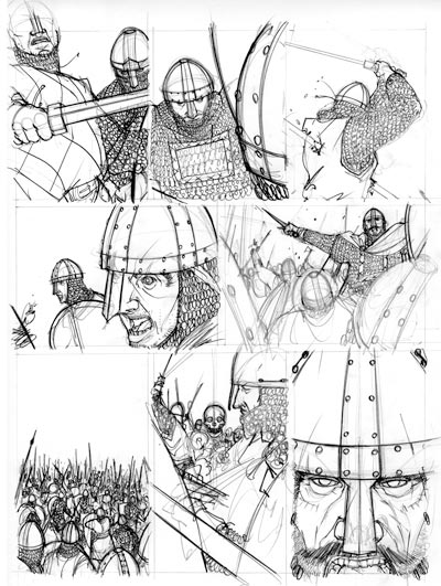 1066 - Tavola 61 matite<br>disegni di Emanuele Tenderini<br><i>(c) 2011 Comma22</i>