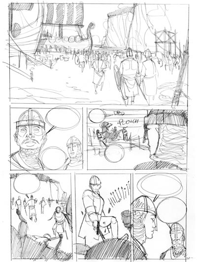1066 - Tavola Prova storyboard<br>disegni di Emanuele Tenderini<br><i>(c) 2011 Comma22</i>