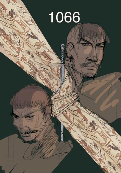 Cover 1066 - Prova<br>disegni e colori di Emanuele Tenderini<br><i>(c) 2011 Comma22</i>