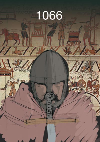 Cover 1066 - Prova<br>disegni e colori di Emanuele Tenderini<br><i>(c) 2011 Comma22</i>