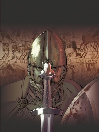 Cover 1066 - Prova<br>disegni e colori di Emanuele Tenderini<br><i>(c) 2011 Comma22</i>