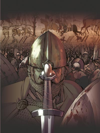 Cover 1066 - Prova<br>disegni e colori di Emanuele Tenderini<br><i>(c) 2011 Comma22</i>
