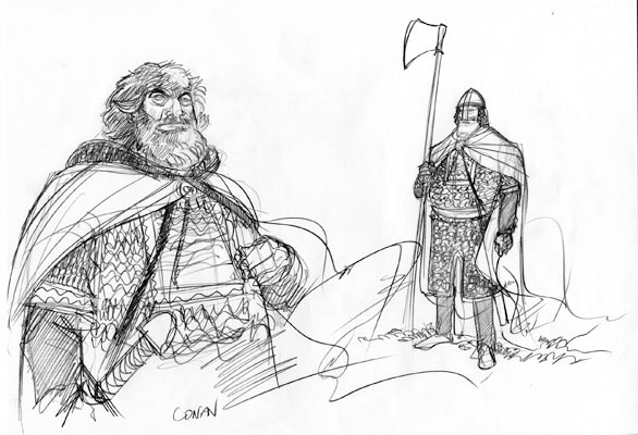 1066 - Studio Personaggi: Conan<br>disegni e colori di Emanuele Tenderini<br><i>(c) 2011 Comma22</i>