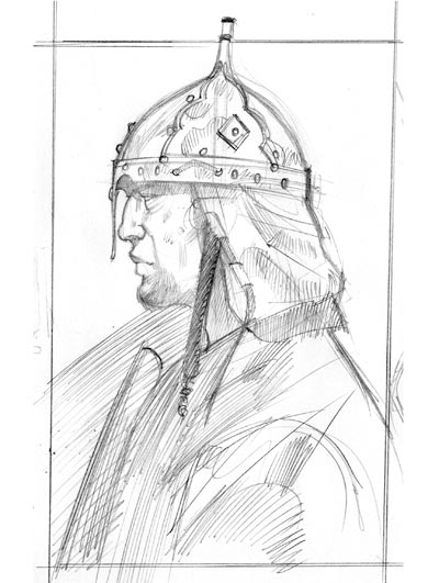 1066 - Studio Personaggi: Soldato<br>disegni e colori di Emanuele Tenderini<br><i>(c) 2011 Comma22</i>