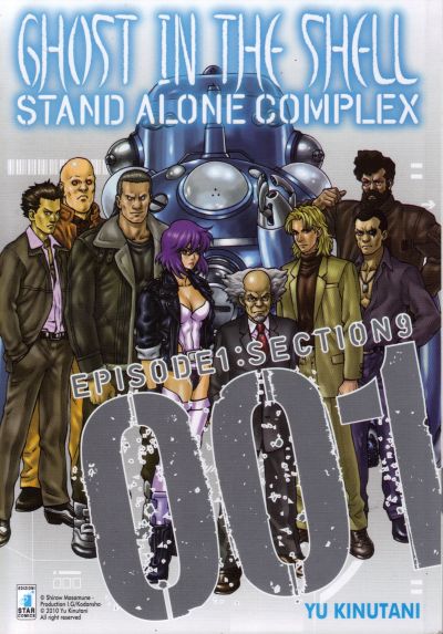 Ghost In The Shell - Standalone Complex<br>cover numero 1<br><i>(c) 2011 Star Comics</i>