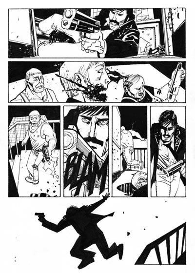 Legion75 numero 1 - Tavola 12<br>disegni di Renato Riccio<br><i>(c) 2011 Walter Riccio & Edizioni Star Comics</i>