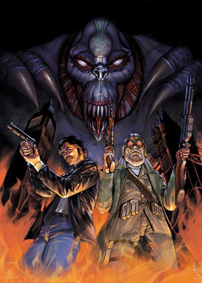 Legion75 - Cover Numero 1<br>disegni di Giuseppe Candita, colori di Spartaco Lombardo<br><i>(c) 2011 Walter Riccio & Edizioni Star Comics</i>