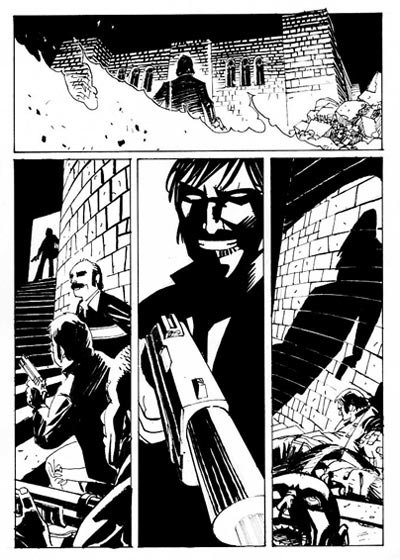 Legion75 numero 2 - Tavola 42<br>disegni di Renato Riccio<br><i>(c) 2011 Walter Riccio & Edizioni Star Comics</i>