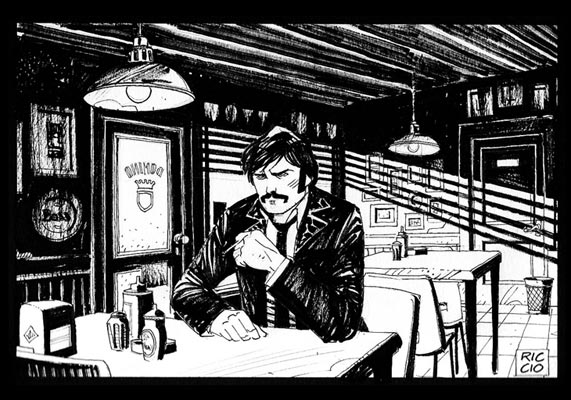 Legion75 - Studio Personaggi: Byron<br>disegni di Renato Riccio<br><i>(c) 2011 Walter Riccio & Edizioni Star Comics</i>