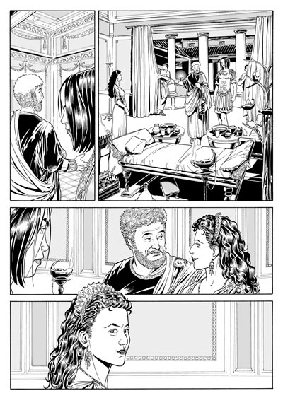 Commodo e Marcia<br>disegni di Luca Enoch<br><i>(c) 2011 Sergio Bonelli Editore</i>