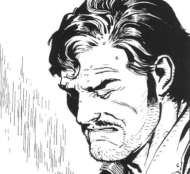 Cosa si cela nello sguardo tormentato di Dexter Green? Cosa si cela nello sguardo tormentato di Dexter Green?<br>disegni di Michele Rubini, Zagor n.556, pag.33<br><i>(c) 2011 Sergio Bonelli Editore</i>