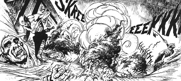 La fine del Dio della Polvere La fine del Dio della Polvere<br>disegni di Michele Rubini, Zagor n.554, pag.50<br><i>(c) 2011 Sergio Bonelli Editore</i>