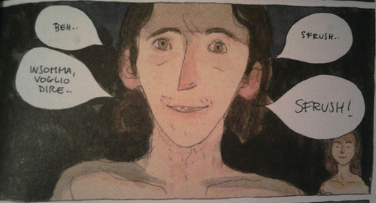 Sfrush Sfrush<br>Vignetta da La mia vita disegnata male<br><i>(c) 2011 coconino press</i>