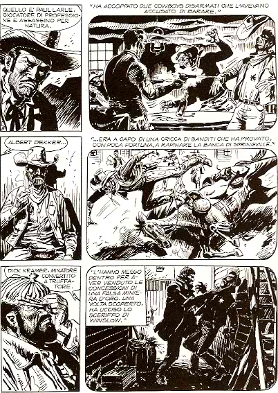 Un tris di canaglie Un tris di canaglie<br>Maxi Tex 15, pag.10 - Tavola di José Ortiz<br><i>(c) (C) 2011 Sergio Bonelli Editore</i>