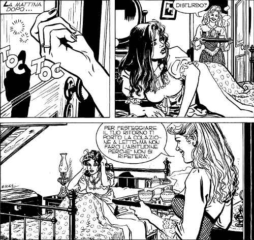 Matrigna e figliastra<br>Tex Gigante 26, pag.77, disegni di Garcia Seijas<br><i>(c) 2012 Sergio Bonelli Editore</i>